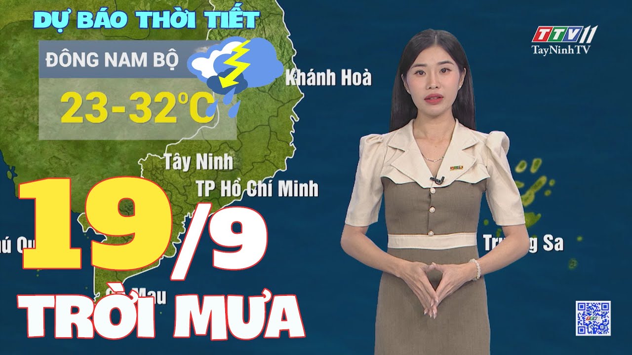 Bản tin thời tiết 19-9-2024 | TayNinhTVENT